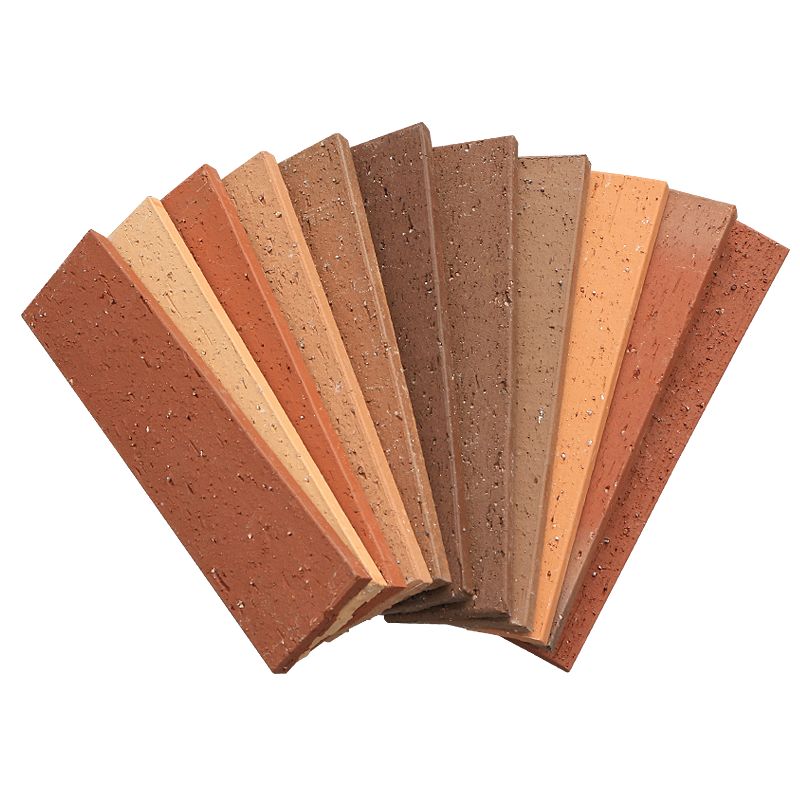 Pared de ladrillos de terracota en forma de L ladrillos delgados deslizantes de la esquina de ladrillo decorativa carilla para pilares y ángulos de la pared
