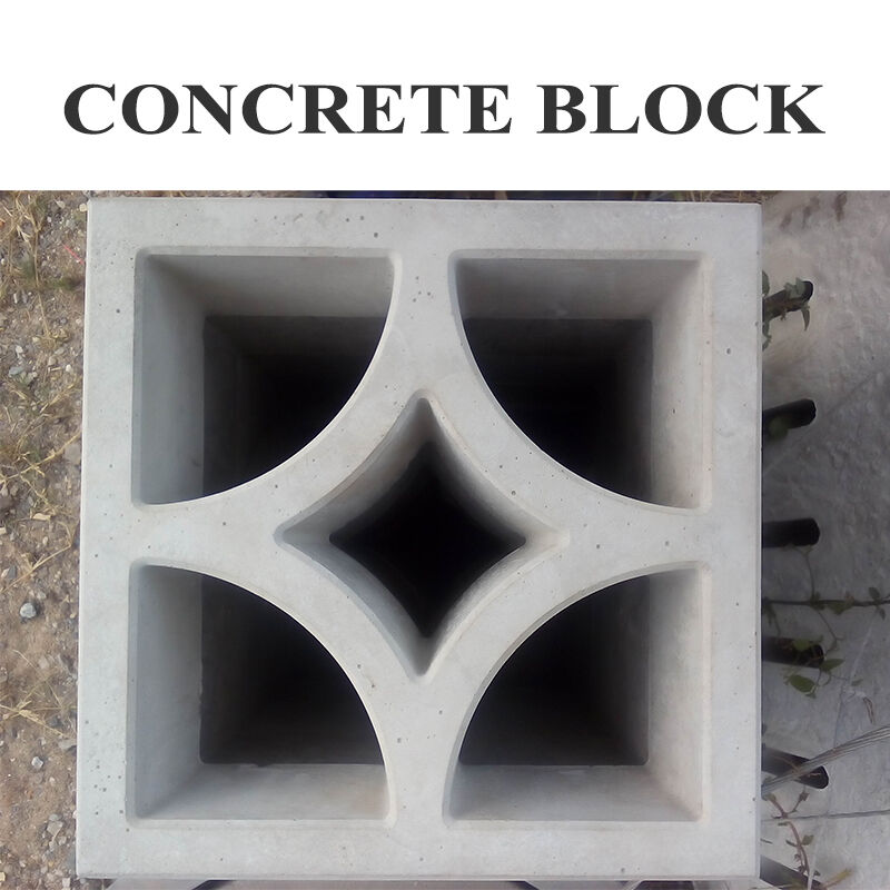 Bloques de brisa de hormigón blanco con patrón de diamante ladrillos de pantalla decorativa de cemento para patio exterior