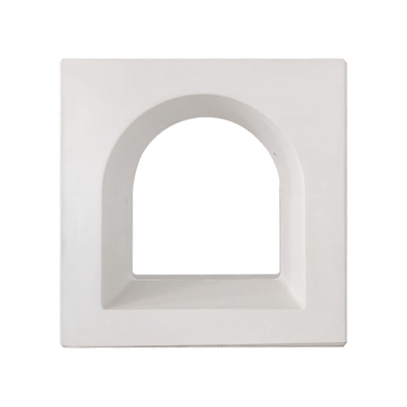 Bloques de cemento huecos geométricos para ventilación, bloques de pantalla blancos decorativos con patrones para jardín interior y partición de patio