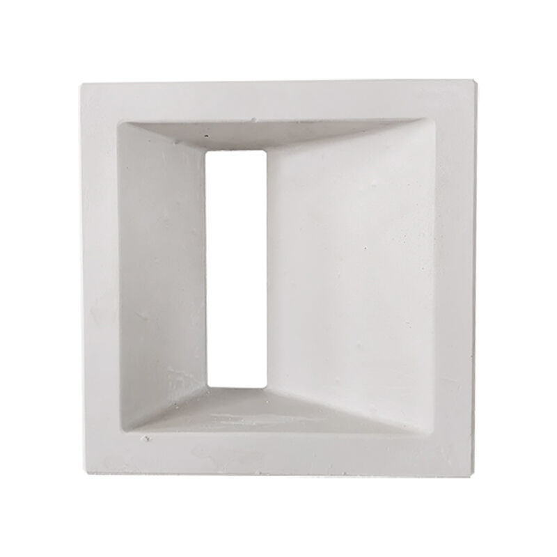 Bloques de cemento huecos geométricos para ventilación, bloques de pantalla blancos decorativos con patrones para jardín interior y partición de patio
