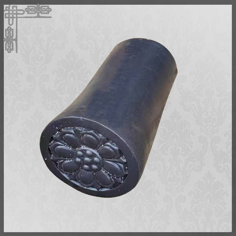 Japanese Style Matte Black Clay Roof Tiles Traditional Kawara Ceramic System for Teahouses & Zen Garden Structures