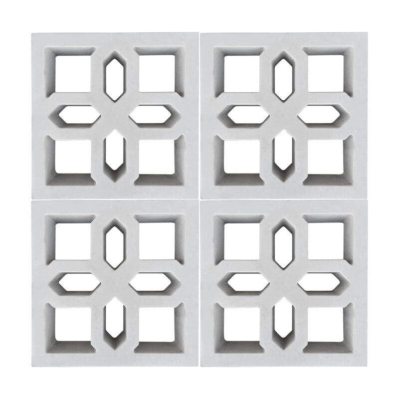 Bloque de hormigón de brisa hueco Bloque de pared decorativo para fachadas exteriores Cortinas de privacidad y proyectos de paisaje moderno
