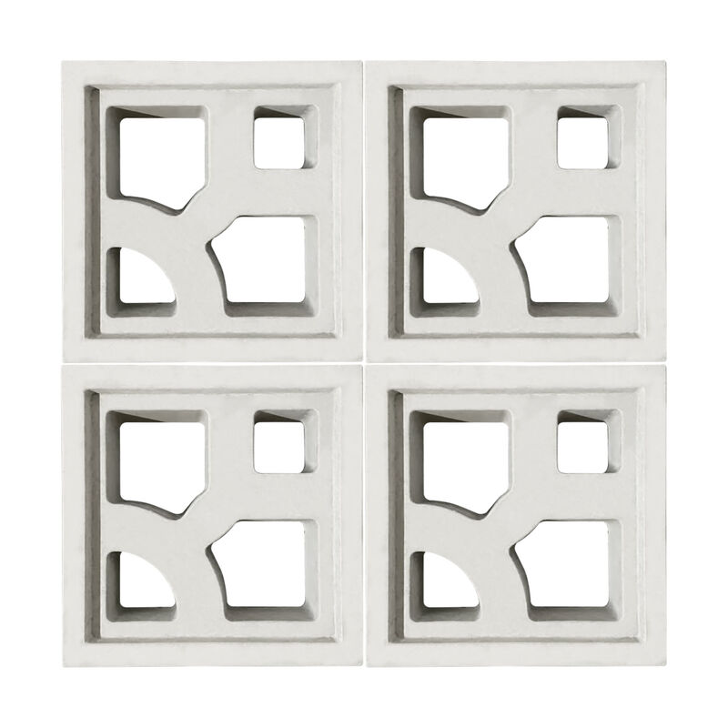 Concrete Latticework Breeze Tiles Precast Cement Hollow Bricks for Breathable Outdoor Courtyard Walls & Sunscreens