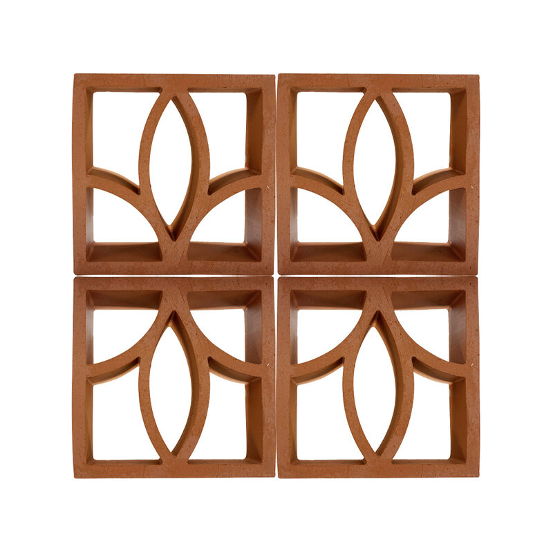 Courtyard Boundary Wall Screen Bricks Decorative Openwork Terracotta Breeze Blocks for Garden Partition Architectural Facade