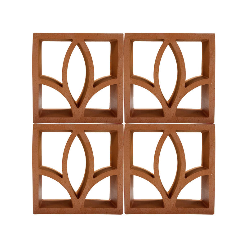 Courtyard Boundary Wall Screen Bricks Decorative Openwork Terracotta Breeze Blocks for Garden Partition Architectural Facade