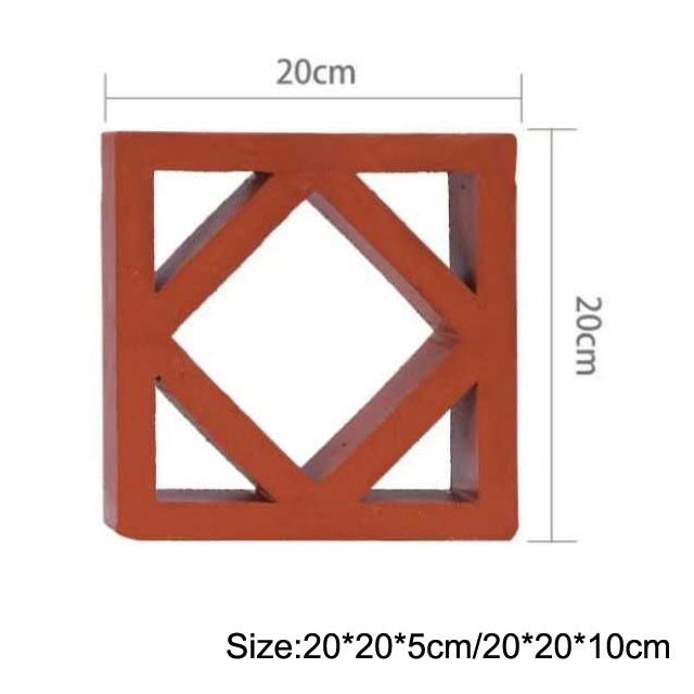 hueco exterior Clay Brick Abrasion Proof de los ladrillos decorativos de la terracota de 200m m