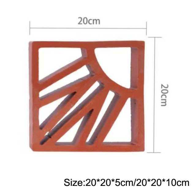 hueco exterior Clay Brick Abrasion Proof de los ladrillos decorativos de la terracota de 200m m