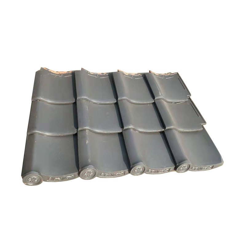 Tejas japonesas de 310*310 mm Material de arcilla gris disponible para diferentes estilos arquitectónicos